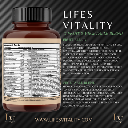 The Original Life’s Vitality All Natural Complete Multivitamin For Adults. 1 Bottle